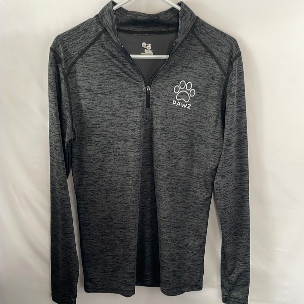 PAWZ Charcoal Quarter-Zip Pullover‎